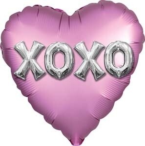 Foil Balloon - Satin xoxo Balloons Letters  - 18&#39;&#39;
