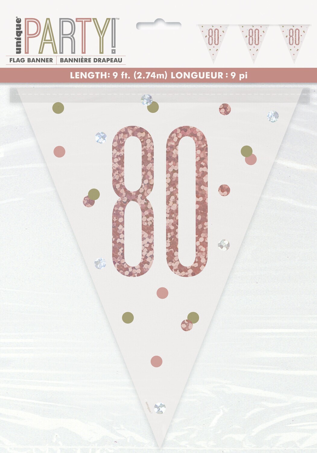 Pennant Banner-80th Birthday