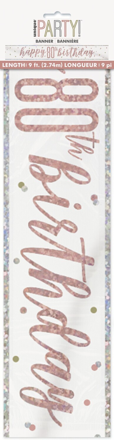 Banner- 80th Birthday