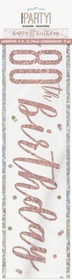 Banner- 80th Birthday