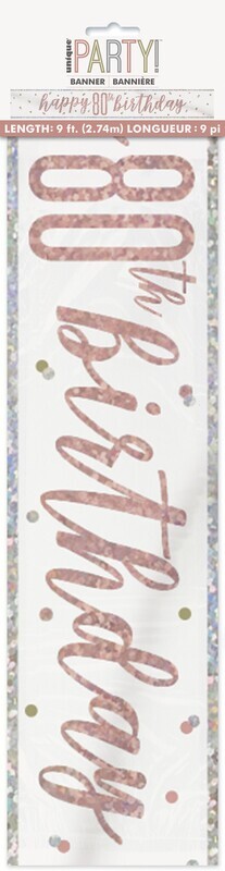 Banner- 80th Birthday