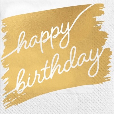 Napkins - LN Golden Age - HBDAY - 16 pk