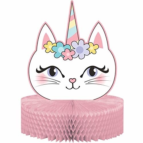Centerpiece - Sassy Caticorn - 9&quot; x 12&quot; - 1pc