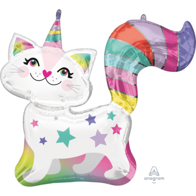 Foil Balloon - Supershape -  Caticorn - 31&quot;