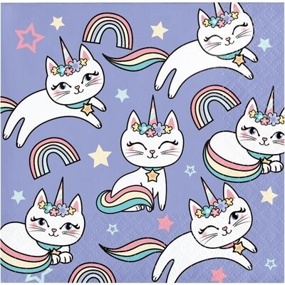 Napkins - BV - Fete De La Caticorn - 16pkg - 2ply