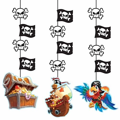 Hanging Cutouts-Pirate&#39;s Treasure-3pcs