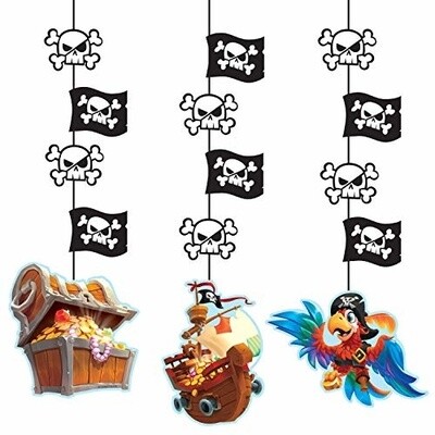 Hanging Cutouts-Pirate&#39;s Treasure-3pcs