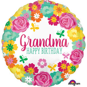 Foil Balloon-Happy Birthday-Grandma-18&quot;