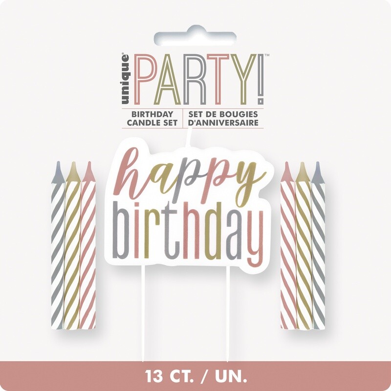 Candle Set-Happy Birtday