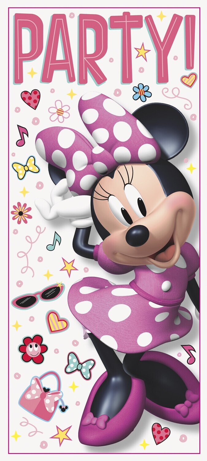 Door Poster-Minnie Mouse-1ct-2.25ft x 5ft