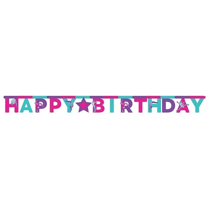 Banner - Gymnastics Party - 10ft x 7&quot; - 1pc