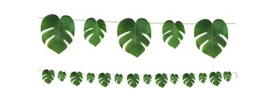 Streamer Fabric -Tropical Palm Leaves - 9FT