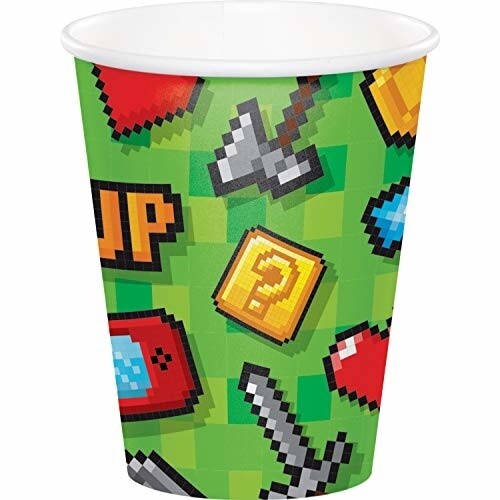 Cups - Gaming Party - Paper - 8pk - 9oz