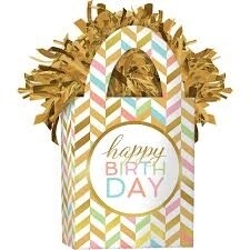 Balloon Weight - happy birthday