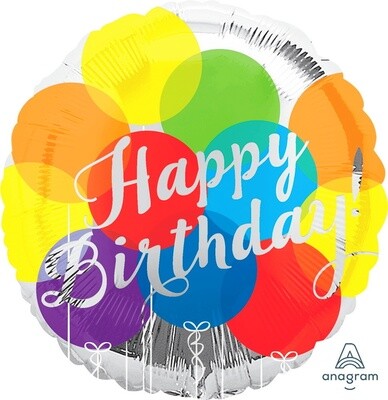Foil Balloon -  HBD - 17&quot;