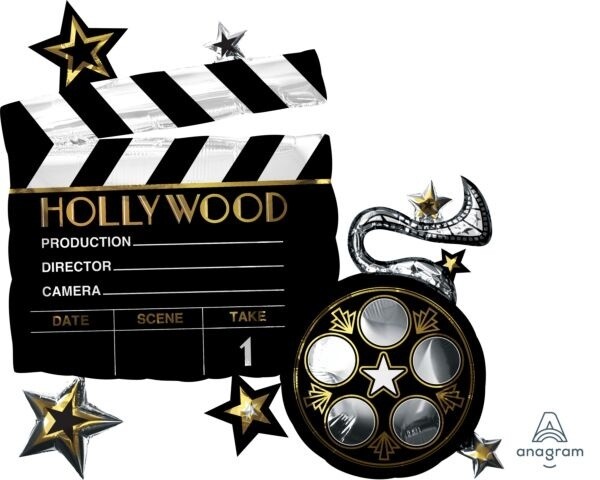 Foil Balloon - Lights Camera Action - 30&#39;&#39;
