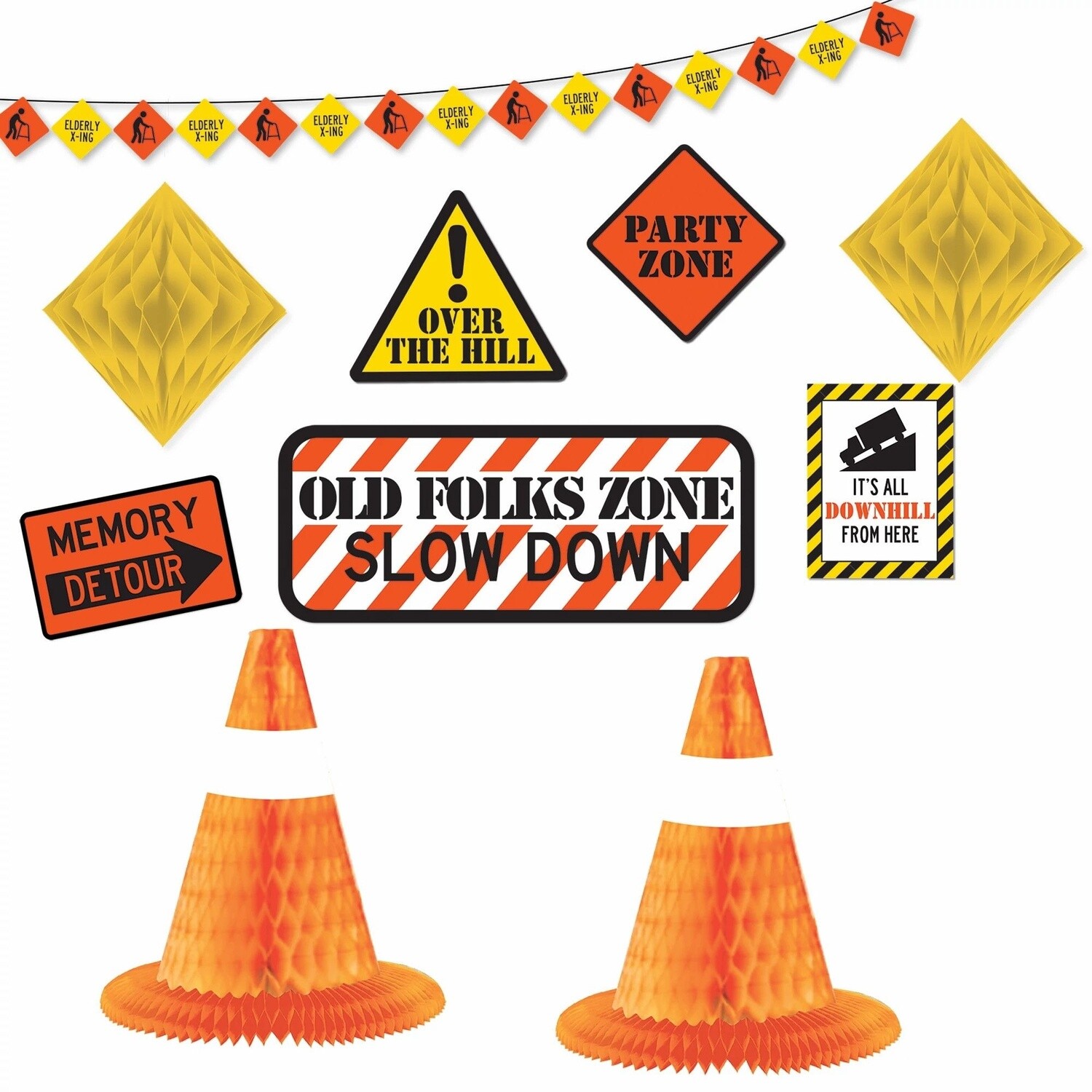 Room Decorating Kit - Senior Moments/Over The Hill - 10pcs