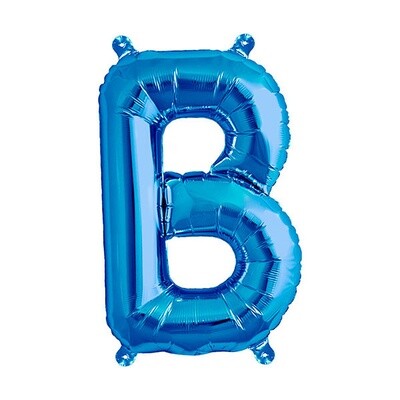 Foil Balloon - Super Shape -  Letter B - Blue