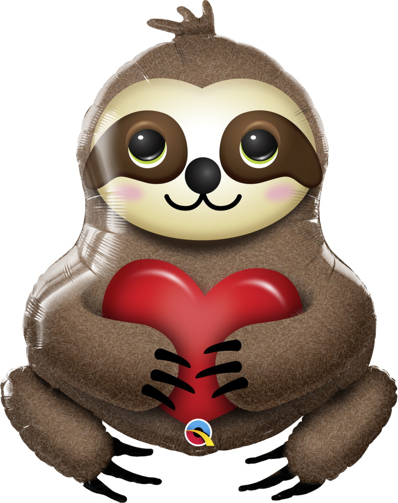 Foil Balloon - Sloth - Super Shape - 39&quot; - 1 pcs