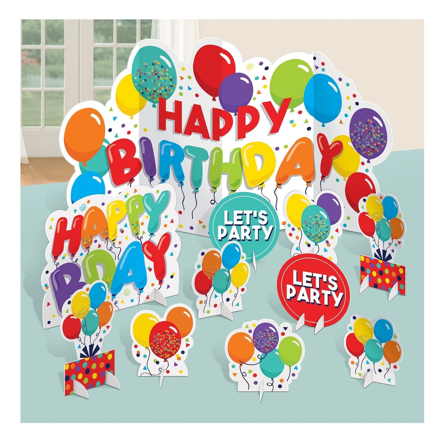 Table Decoration Kit - Birthday Celebration - 10 pcs