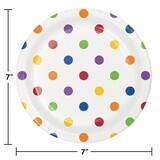 Plates - BV - Dots &amp; Stripes Multicolor - 7&#39;&#39; - 8pkg