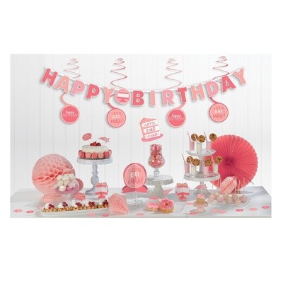 Decorating Kit Pinks - BDAY - 17  pcs
