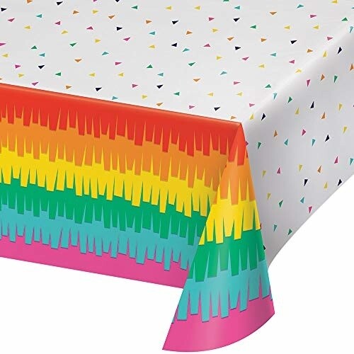 Tablecover - Plastic - Fiesta Fun - 54&quot;x102&quot; - 1pc