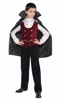 Child Costume - Dark Vampire - Large