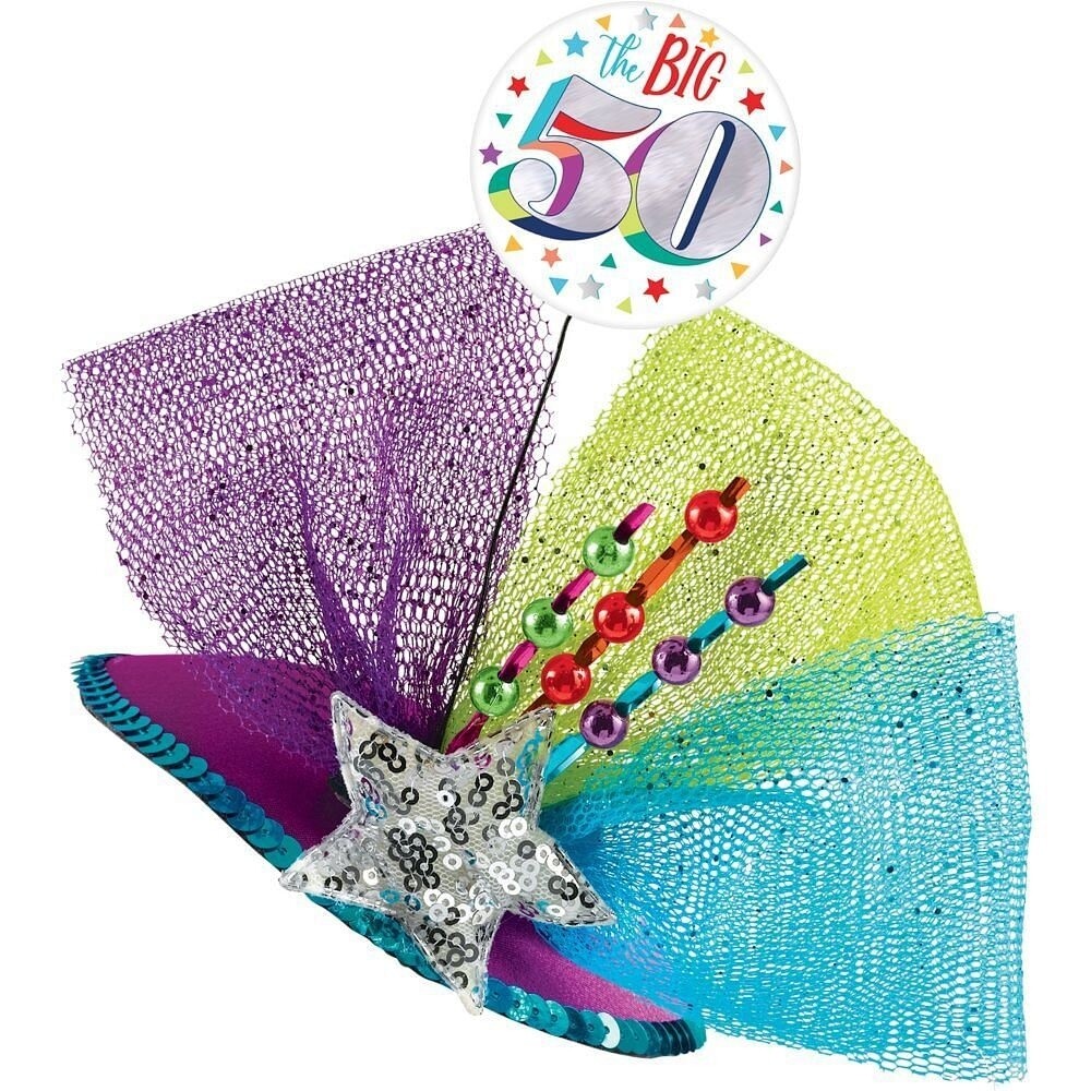Hat Clip On - 50th - 1 pcs