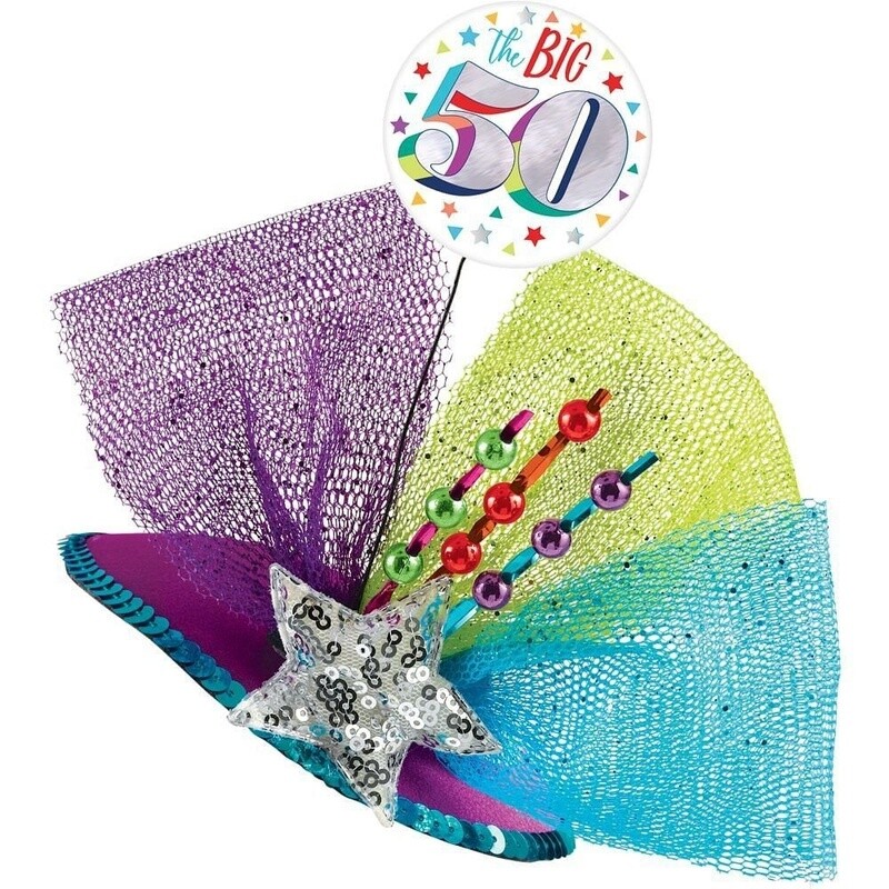 Hat Clip On - 50th - 1 pcs
