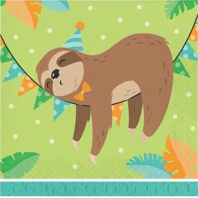 Napkins - LN - Sloth Party - 16pkg - 2ply
