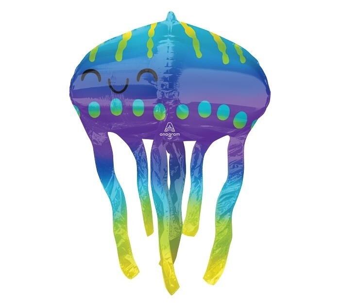 Foil Balloon - Jelly Fish - Super Shape 31&quot;