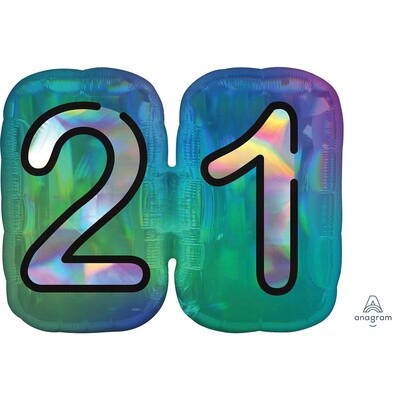 Foil Balloon - Holographic Finally 21 - 27&quot;