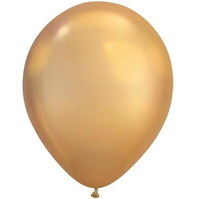 Latex Balloons Chrome - Gold - 5&quot; - 100PK