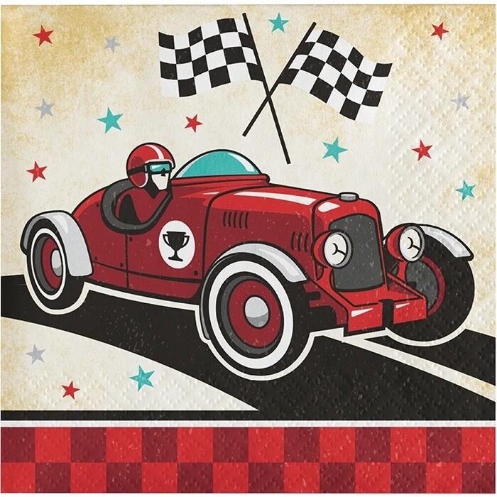 Napkins - BV - Vintage Race Car - 16pkg - 2ply