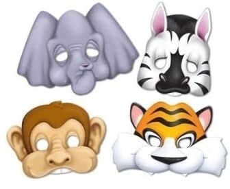 Mask - Jungle Animal - 4pcs