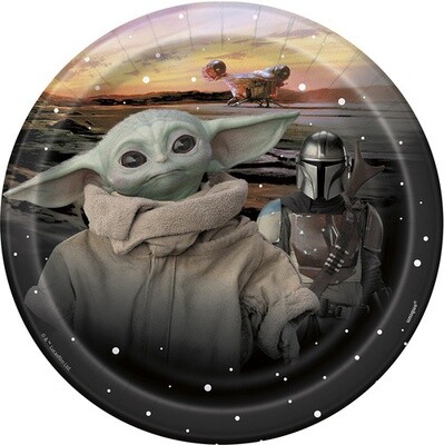 Plates - BV - Star Wars/Mandalorian - 8 pk