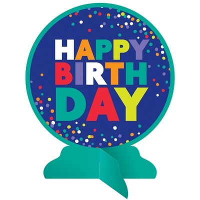 Centerpiece - Bold Happy Birthday - 1 pcs