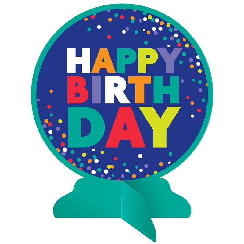 Centerpiece - Bold Happy Birthday - 1 pcs