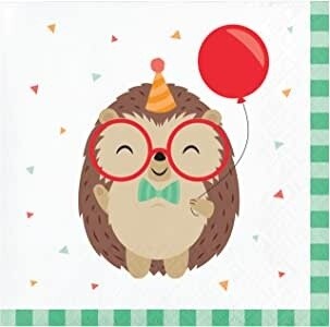 Napkins - BV - Hedgehog Party - 16pkg - 2ply