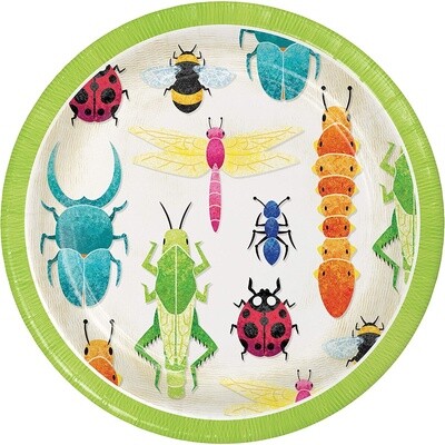 Plates - Bev - Birthday Bugs - 8 pcs
