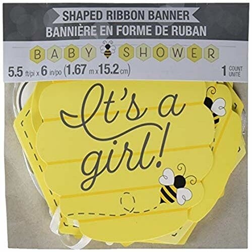 Banner - Bumblebee Baby - 5.5&quot;ftx6&quot; - 1pc