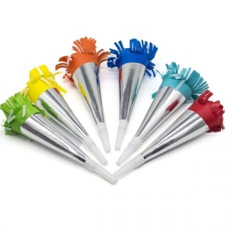 Blowouts - Foil with Fringe - 6 PK