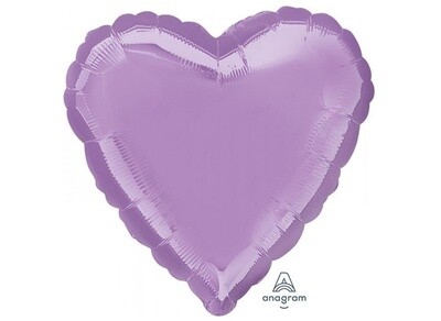 Foil Balloon - Shimmering Lilac - Heart - 17&quot;