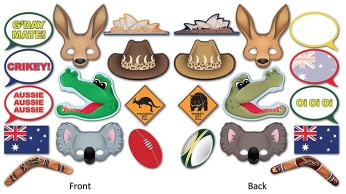 Photo Signs - Australian - 12pcs
