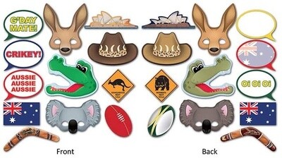 Photo Signs - Australian - 12pcs