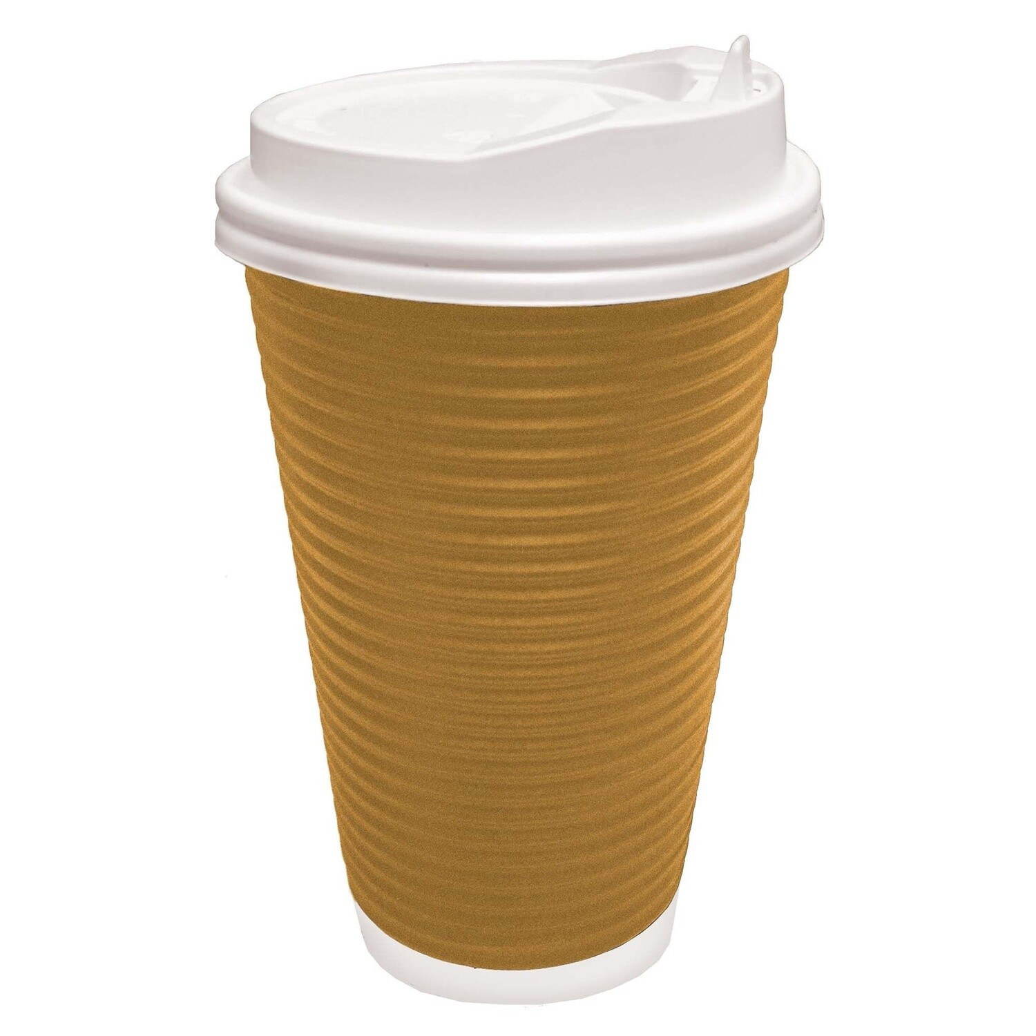 Hot Cups - Corrugate Coffee - 16oz - 8pcs