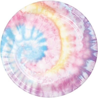 Plates - LN - Tie Dye - 8 PK