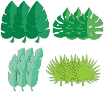 Cutouts - Girl Dino Party - 8&quot; x 7.6&quot; - 12pcs