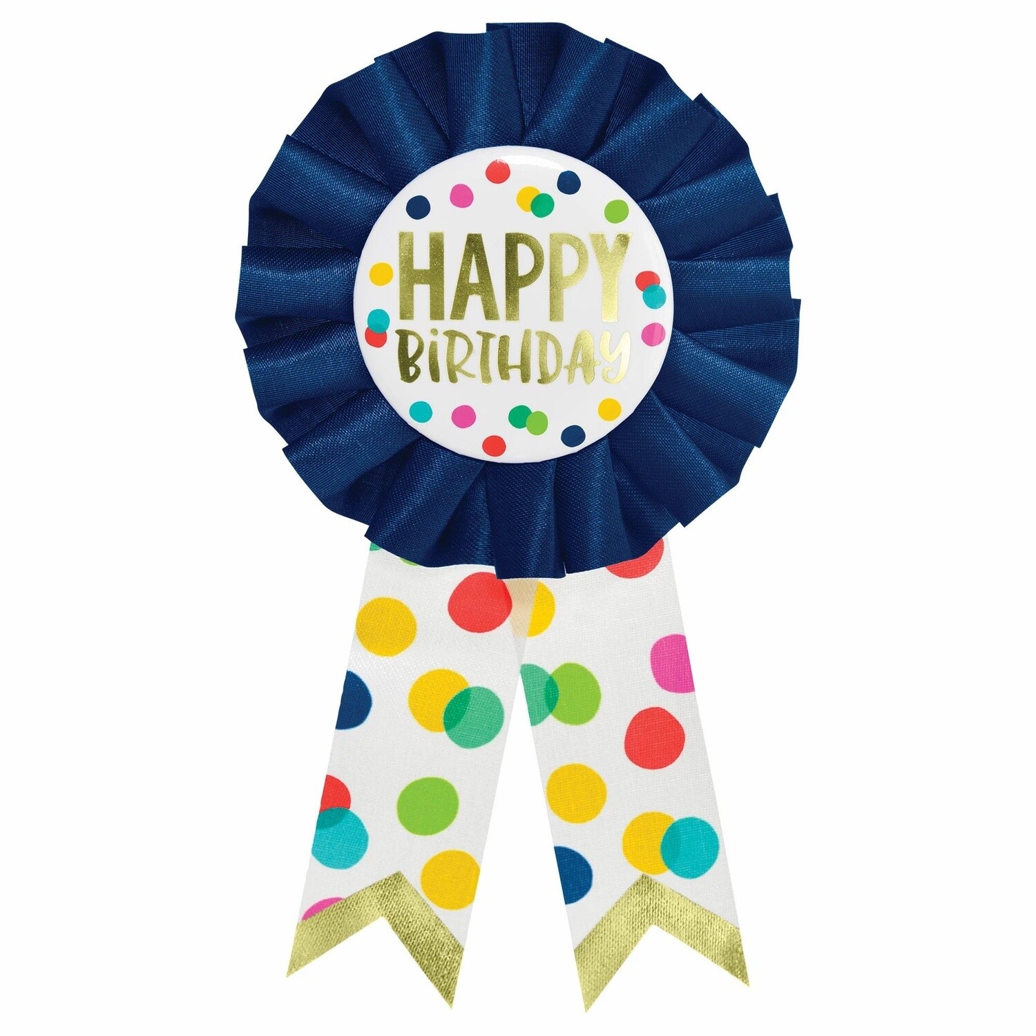 Award Ribbon - Happy BDay Dots